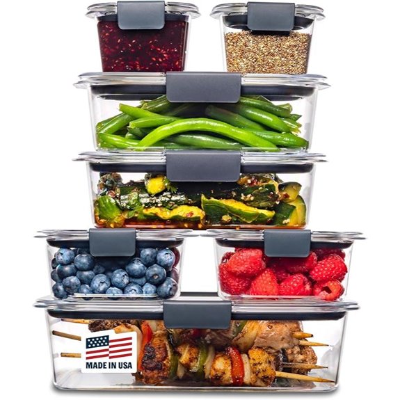Rubbermaid Brilliance 14-Piece Food Storage Containers