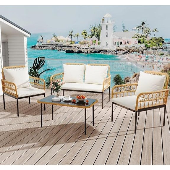 IDEALHOUSE 4-Piece Outdoor Patio Furniture Set