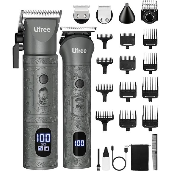 Ufree Men's Beard & Hair Trimmer Grooming Kit