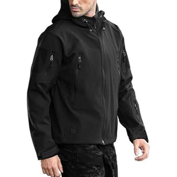 FREE SOLDIER Men's Waterproof Tactical Hoodie Jacket
