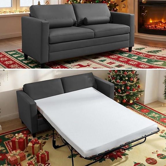 BALUS 73 Full Size Sofa Bed with Memory Foam