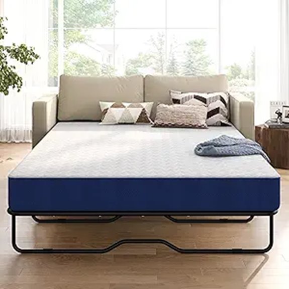 Memory Foam Sofa Bed Mattress Full Size Washable Cover