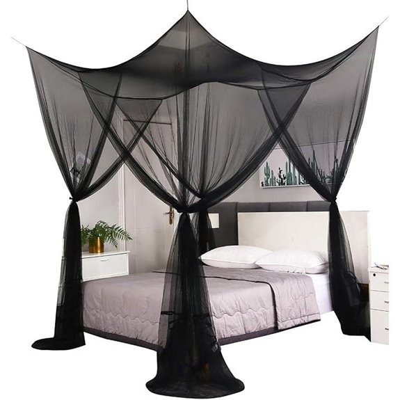 Mengersi Bed Canopy Curtains for Full to King Size