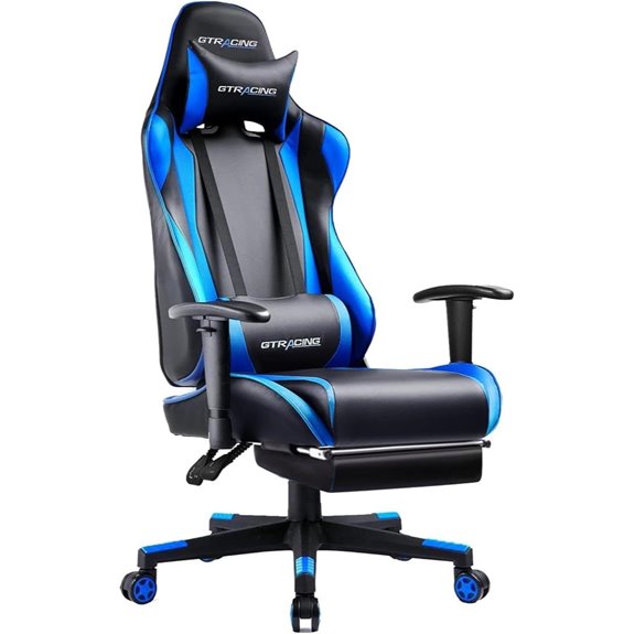 GTRACING Gaming Chair with Footrest and Lumbar