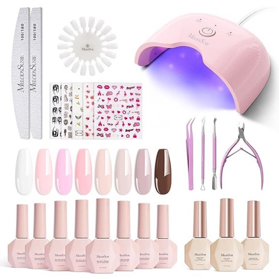 MelodySusie Gel Nail Polish Kit with UV Light