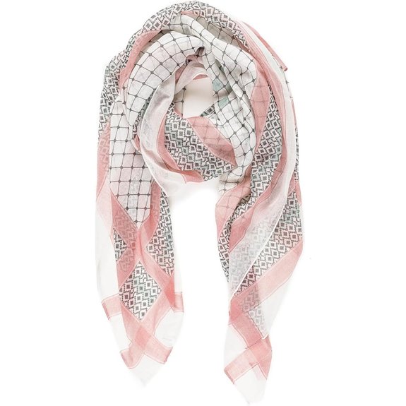 MELIFLUOS Geometric Women's Lightweight Summer Scarf