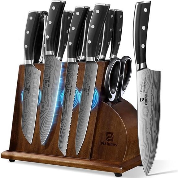 17-Piece German High Carbon Steel Knife Set