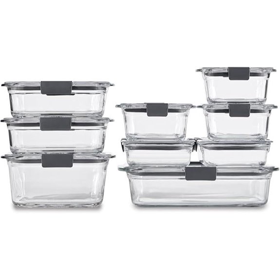Rubbermaid Brilliance Glass Food Storage Set (9 Pieces)