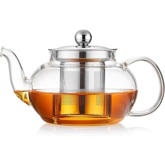 Glass Teapot with Infuser 20 oz/600ml