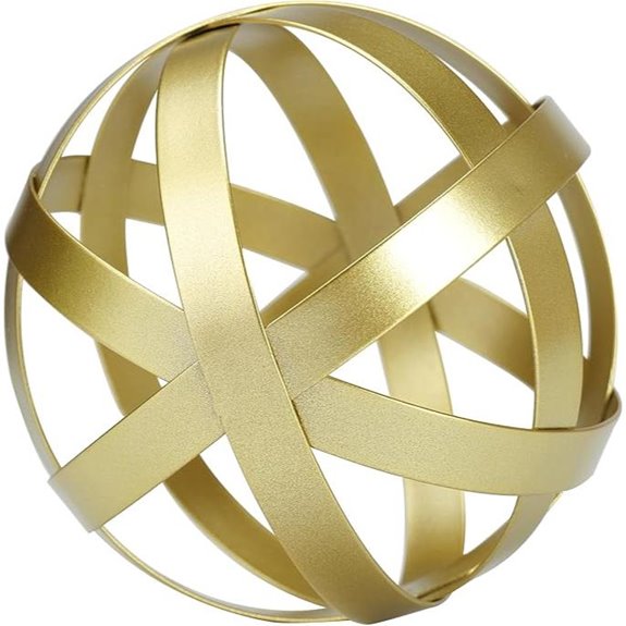 BYHER Gold Decorative Ball for Home Decor
