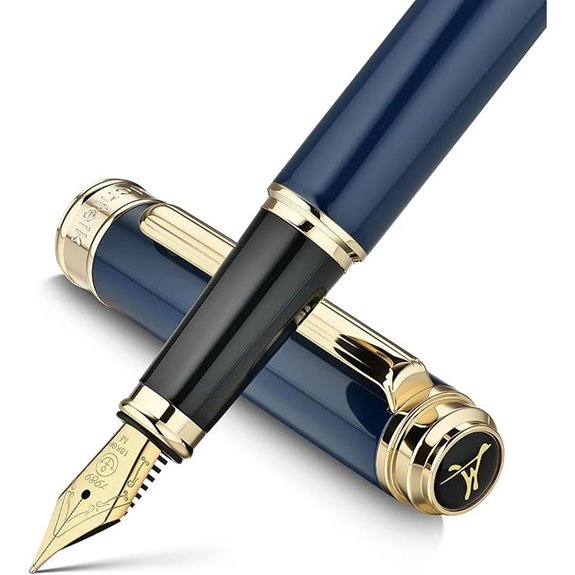 317 Fountain Pen with 18K Gilded Nib and Gold Finish