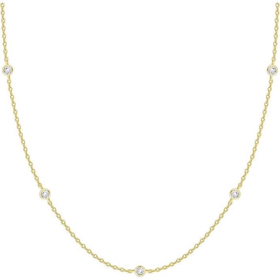 PAVOI 14K Gold Plated CZ Layering Necklace
