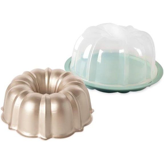 Nordic Ware Formed Orginal Bundt with Keeper 12 Cup Golden Hour
