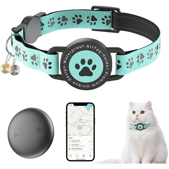 GPS Cat Collar with Apple Find My (iOS) Compatibility