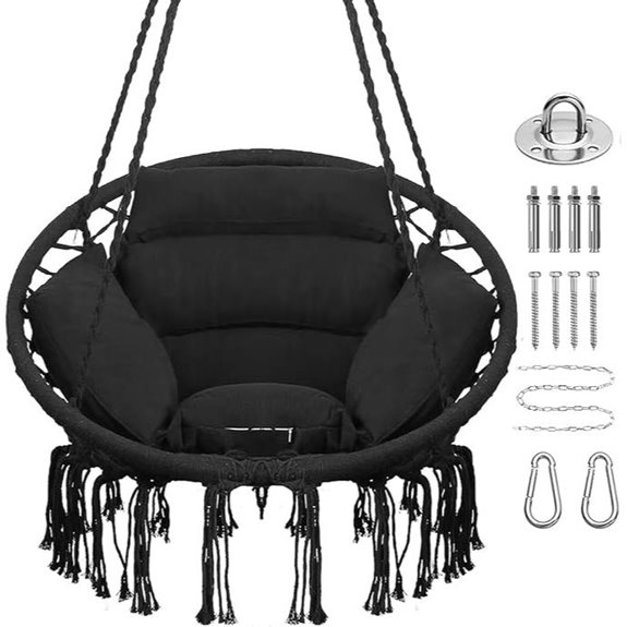 Goutime Hammock Chair with Hardware & Cushions