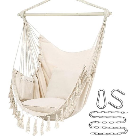 Y-STOP Hammock Chair with Cushions and Hardware