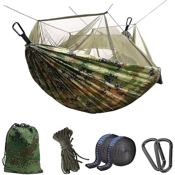 Camping Hammock with Mosquito Net and Tree Straps