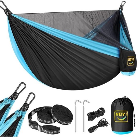 Camping Hammock with Mosquito Net and Tree Straps