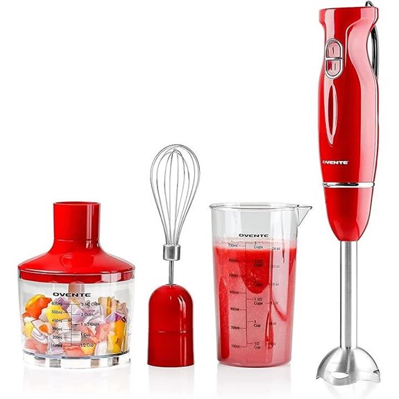 OVENTE Hand Blender Set with Accessories