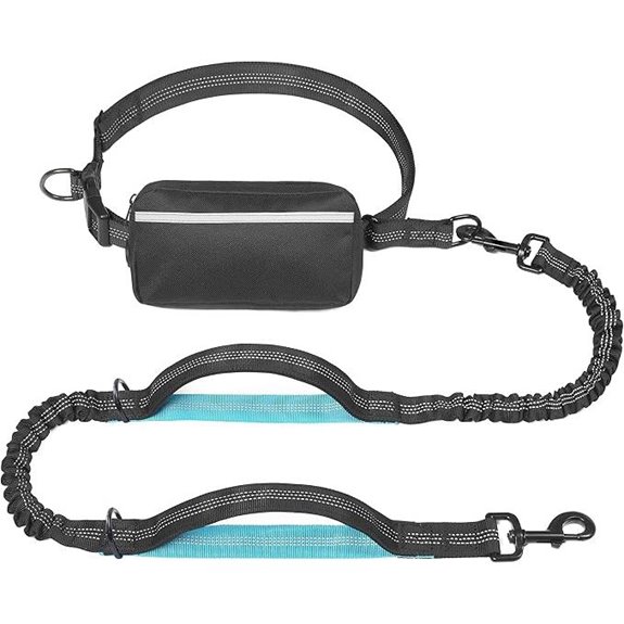 iYoShop Hands-Free Dog Leash with Zipper Pouch
