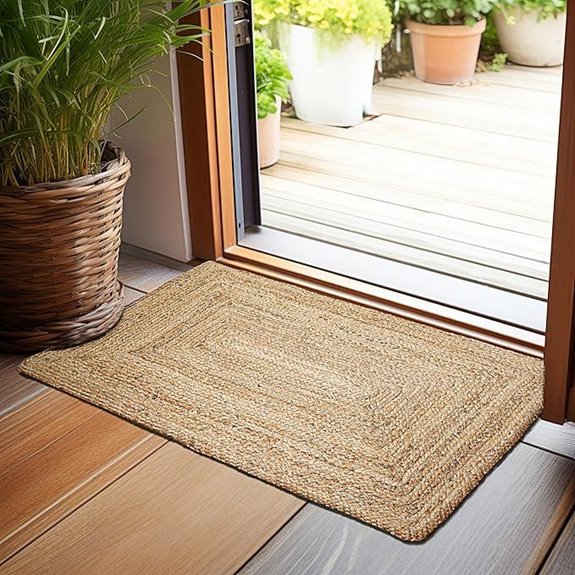 Hausattire Hand Woven Jute Braided Rug 2'x3