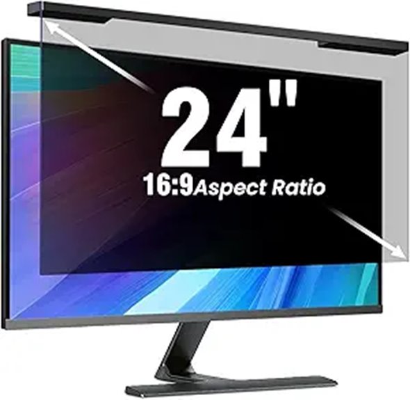 Hanging 24 Computer Privacy Screen Filter