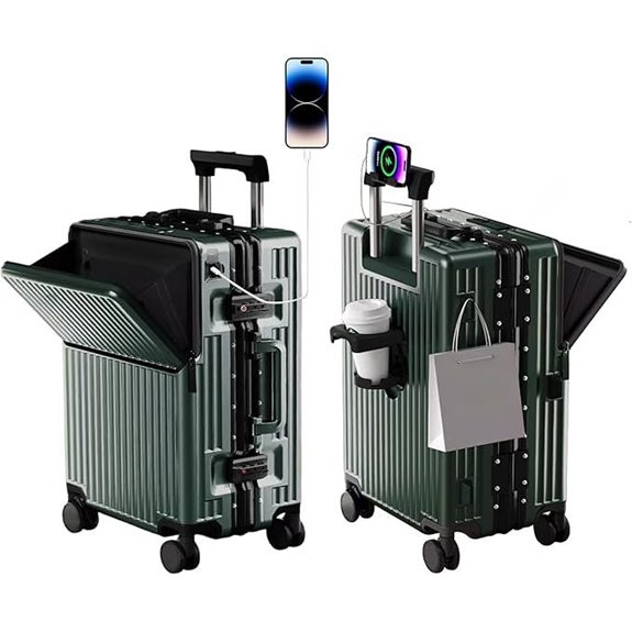 Zipperless Hard Shell Carry-On with Spinner Wheels