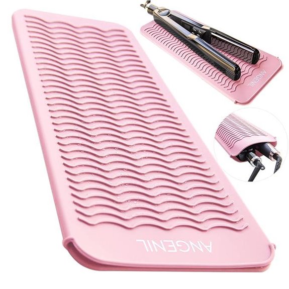 ANGENIL Heat Resistant Silicone Flat Iron Mat for Styling