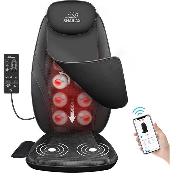 Snailax Heated Back Massager with App Control