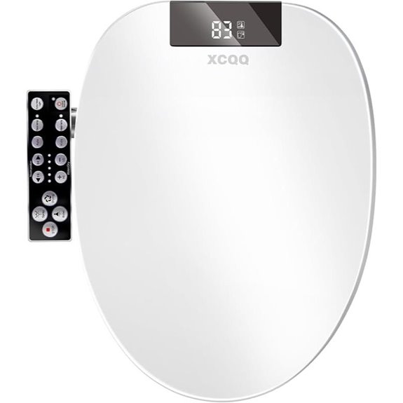 Electric Heated Bidet Toilet Seat with Warm Water