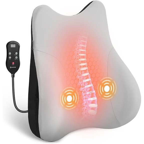 COMFIER Heated Lumbar Support Pillow with Vibration