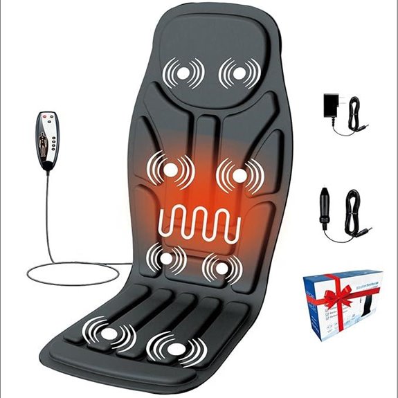 Heated Massage Cushion with 8 Vibration Motors
