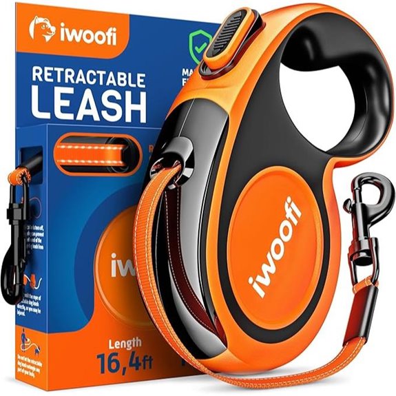 Retractable Dog Leash 16.4 ft Heavy Duty Tangle-Free