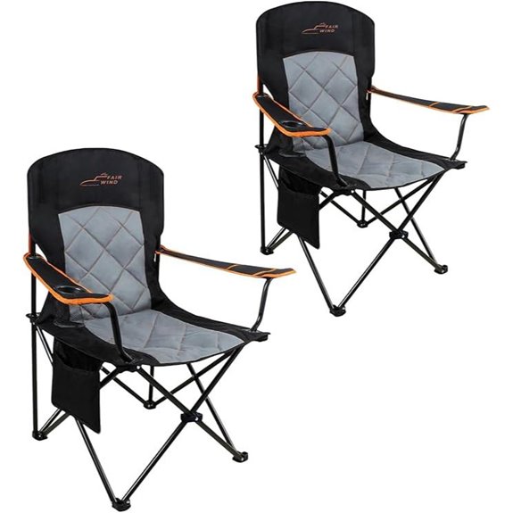Fair Wind 2-Pack Heavy Duty Collapsible Camping Chairs