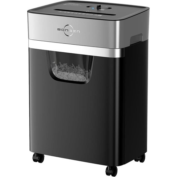 BONSEN 14-Sheet Heavy Duty Cross Cut Paper Shredder