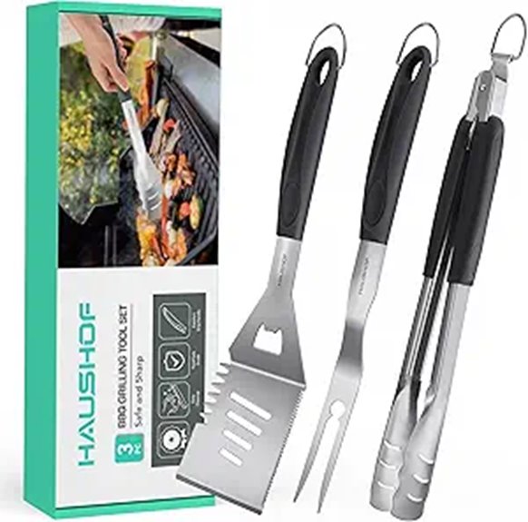 HAUSHOF Heavy Duty BBQ Grill Utensils Set