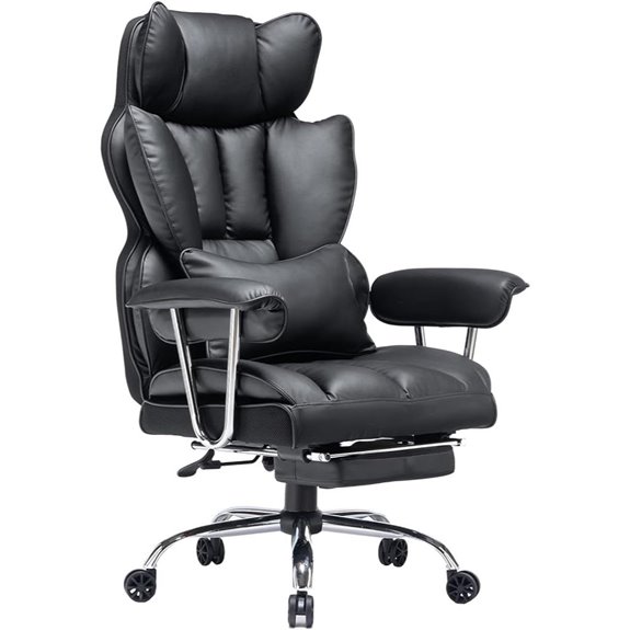 Efomao Heavy Duty Office Chair with Foot Rest
