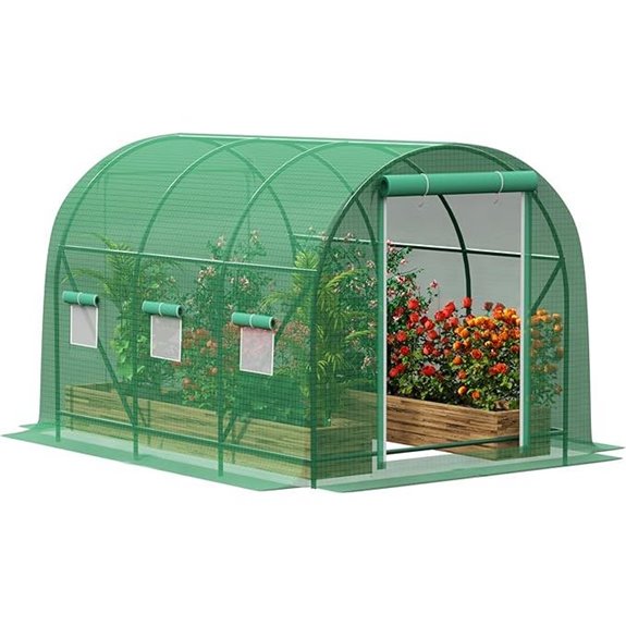 Heavy Duty Outdoor Greenhouse with Ventilated Windows