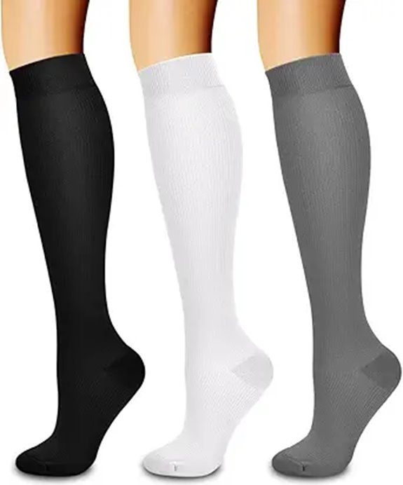 Laite Hebe 3 Pack Compression Socks for Men & Women