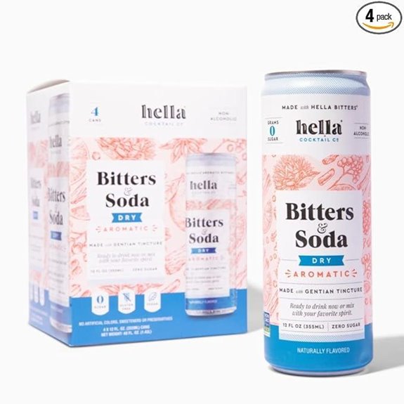Hella Cocktail Co. Aromatic Bitters & Soda (4 Pack)
