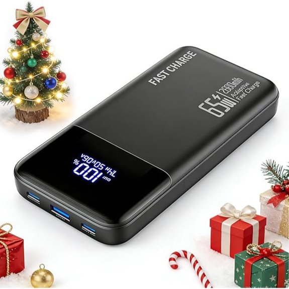 26800mAh 65W USB-C Laptop Power Bank with Fast Charging