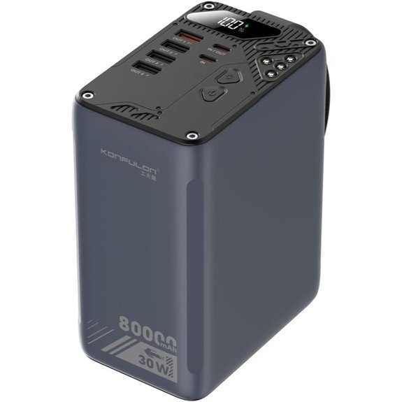 80000mAh 30W Power Bank with LCD Display