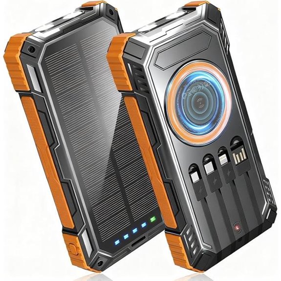 Solar Power Bank 49800mAh Wireless Portable Charger