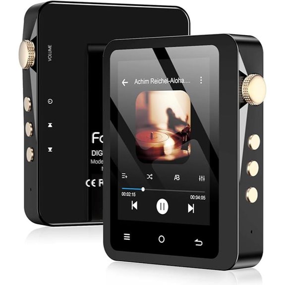HiFi Bluetooth MP3 Player with 64GB Storage