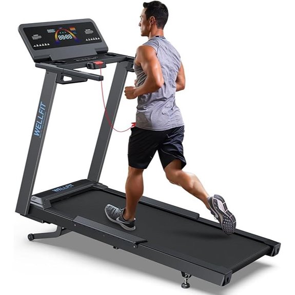 WELLFIT Incline Treadmill 4.5HP Bluetooth LED Display
