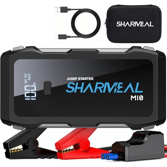 Jump Starter 5000A 12V Car Battery Jumper with Flashlight