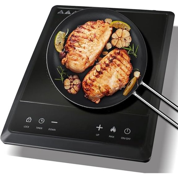 1700W Portable Induction Cooktop with Timer and Safety