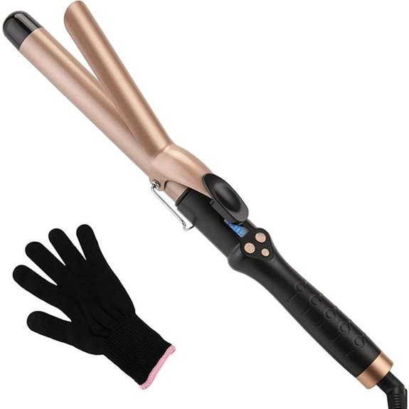 Professional 1-Inch Tourmaline Ceramic Curling Iron