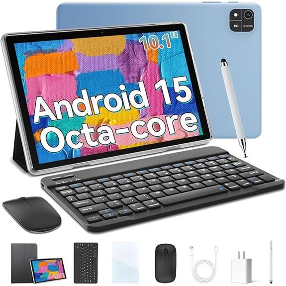 Android 10.1 Tablet with 12GB RAM Keyboard & Stylus