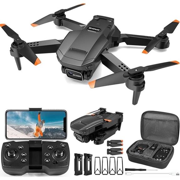 HD 1080P Camera Foldable Drone with 2 Batteries